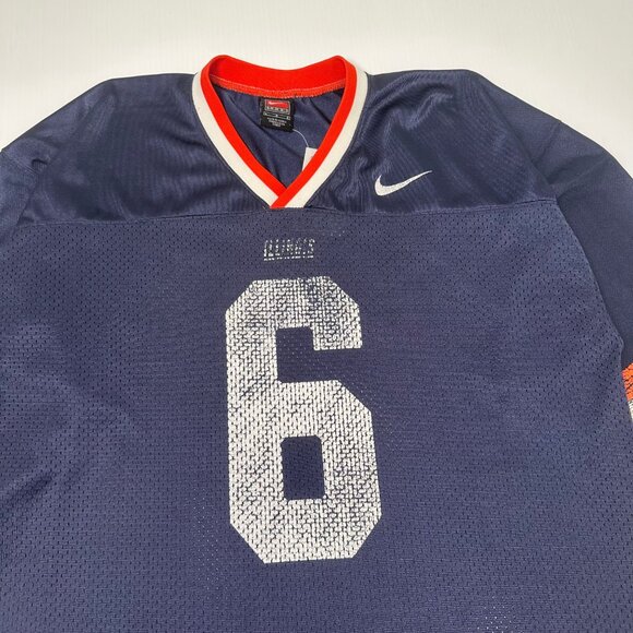 Vintage Nike University of Illinois #6 NCAA Football Jersey L - Picture 3 of 7